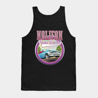 Halifax Nova Scotia travel logo Tank Top